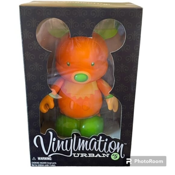 Disney Vinylmation Urban #5 Maria Clapsis 9” Vinyl Collectible Figure Orange NEW - Picture 1 of 6